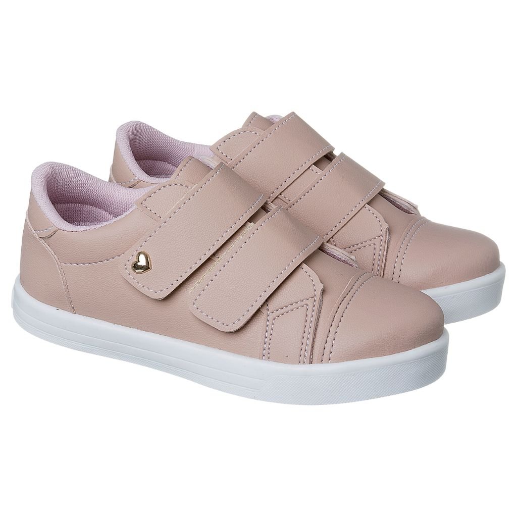 Tênis Juvenil Infantil Básico Menina Nude- Café com Leite