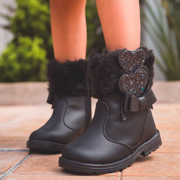 Bota Com Pelinho Infantil Bota Para CrianÃ§a De Anos Bota Infantil