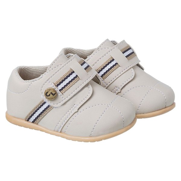 Sapato Social Batizado Menino Marfim Café com Leite