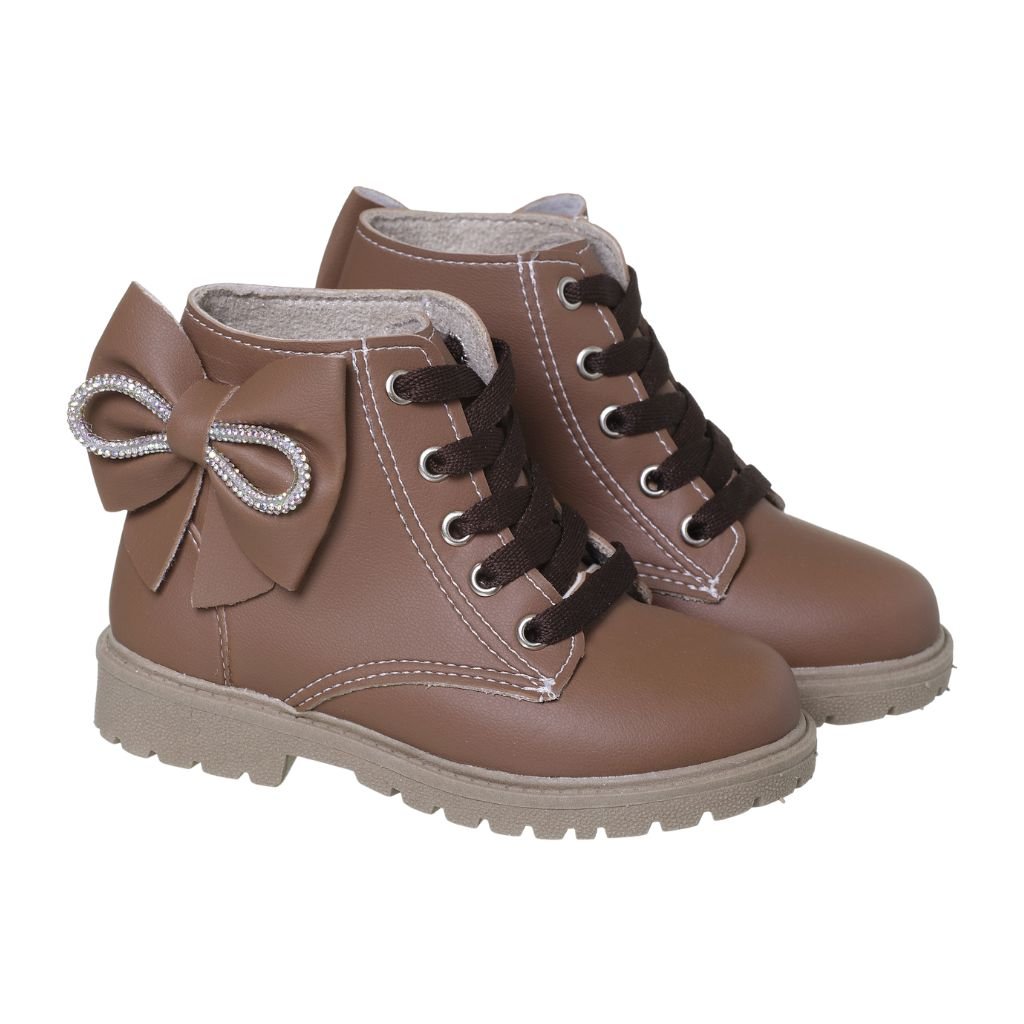 Coturno Infantil juvenil Marron Capuccino Outono Café com Leite